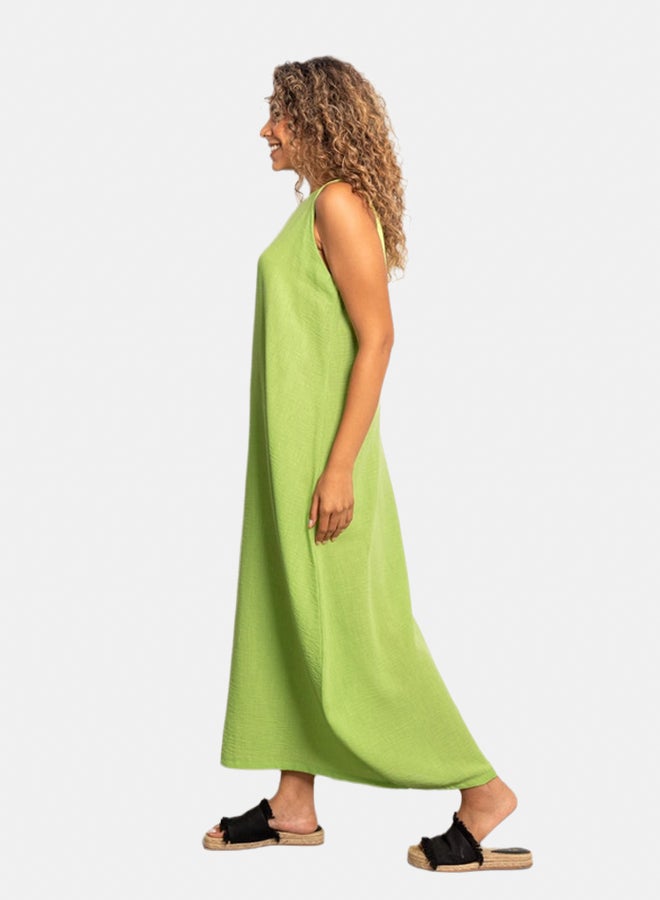 Azul Long Linen Dress - Image 1